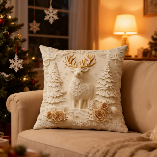 Christmas Cushion🎅 Cover for a Festive Home