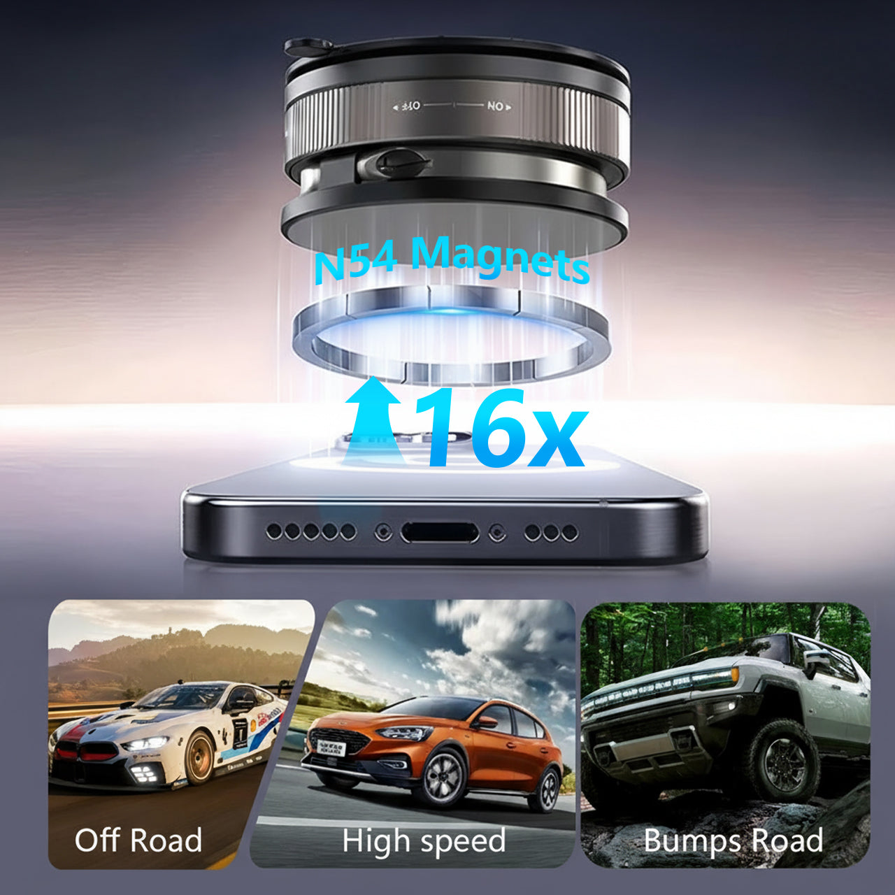 🔥Hot Sale 60% OFF🔥Magnetic Phone Stand, 🔄360° Fordable and Retractable The Ultimate Viewing Companion🚗📱